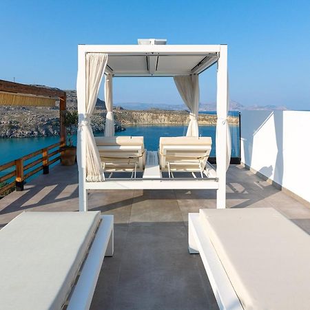 Lindos Shore Summer House With Jacuzzi And Sea View !!! ภายนอก รูปภาพ