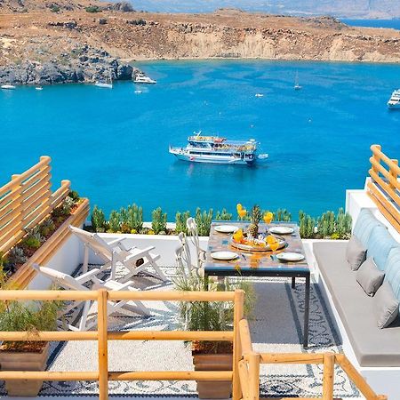 Lindos Shore Summer House With Jacuzzi And Sea View !!! ภายนอก รูปภาพ