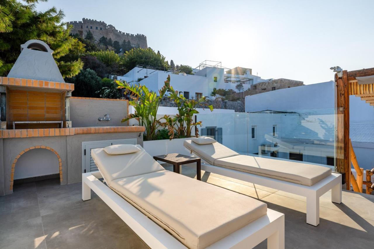 Lindos Shore Summer House With Jacuzzi And Sea View !!! ภายนอก รูปภาพ