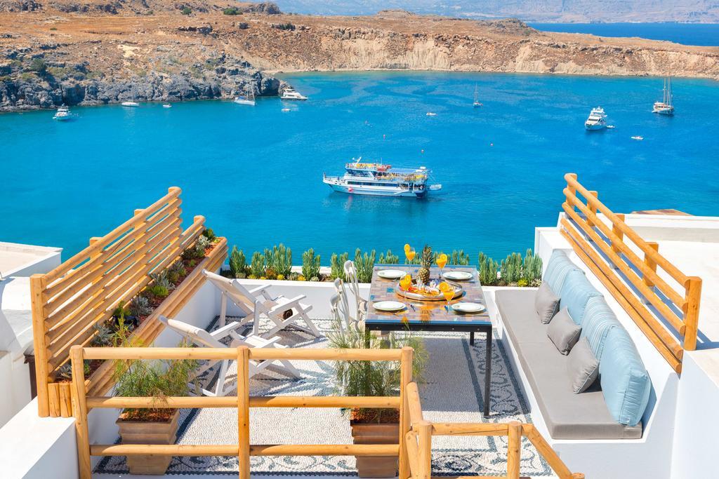 Lindos Shore Summer House With Jacuzzi And Sea View !!! ภายนอก รูปภาพ