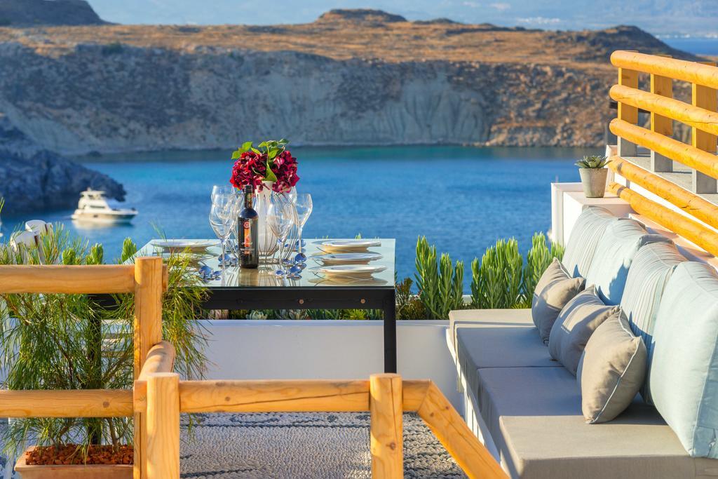 Lindos Shore Summer House With Jacuzzi And Sea View !!! ภายนอก รูปภาพ